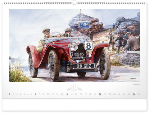 Wandkalender Oldtimers – Václav Zapadlík 2026, 64 x 42 cm