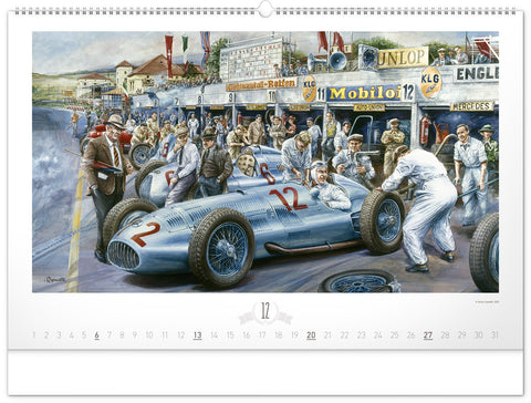 Wandkalender Oldtimers – Václav Zapadlík 2026, 64 x 42 cm