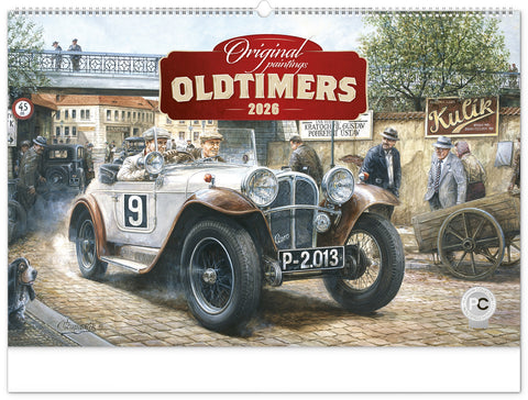 Wandkalender Oldtimers – Václav Zapadlík 2026, 64 x 42 cm