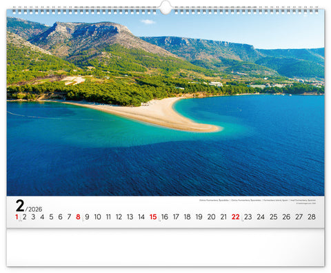 Wandkalender Meer 2026, 48 x 33 cm