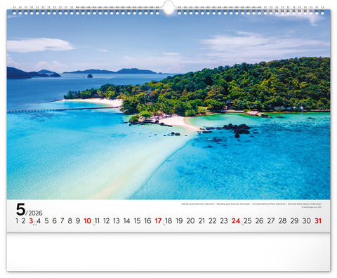 Wandkalender Meer 2026, 48 x 33 cm