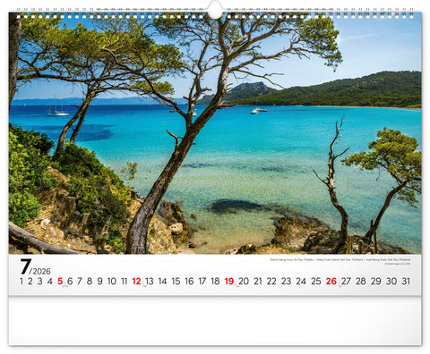 Wandkalender Meer 2026, 48 x 33 cm