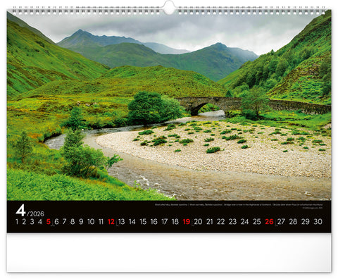 Wandkalender Landschaften 2026, 48 x 33 cm