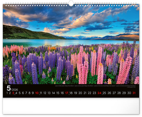 Wandkalender Landschaften 2026, 48 x 33 cm