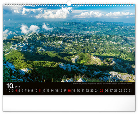 Wandkalender Landschaften 2026, 48 x 33 cm