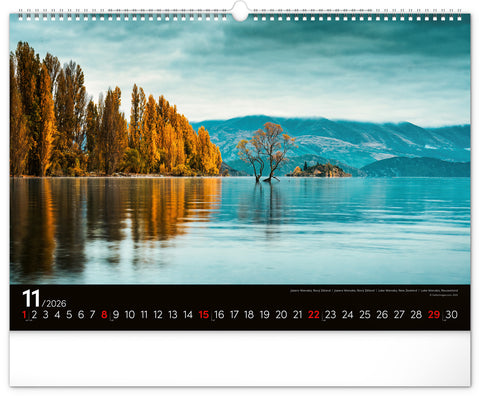 Wandkalender Landschaften 2026, 48 x 33 cm