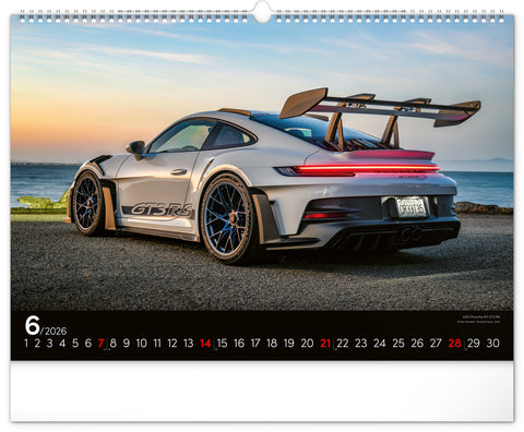 Wandkalender Autos 2026, 48 x 33 cm