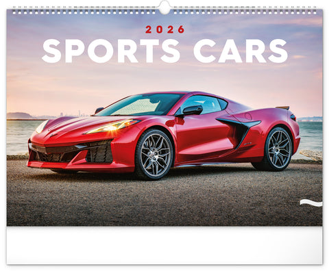 Wandkalender Autos 2026, 48 x 33 cm