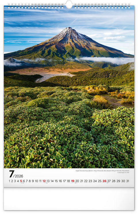 Wandkalender Berge 2026, 33 x 46 cm