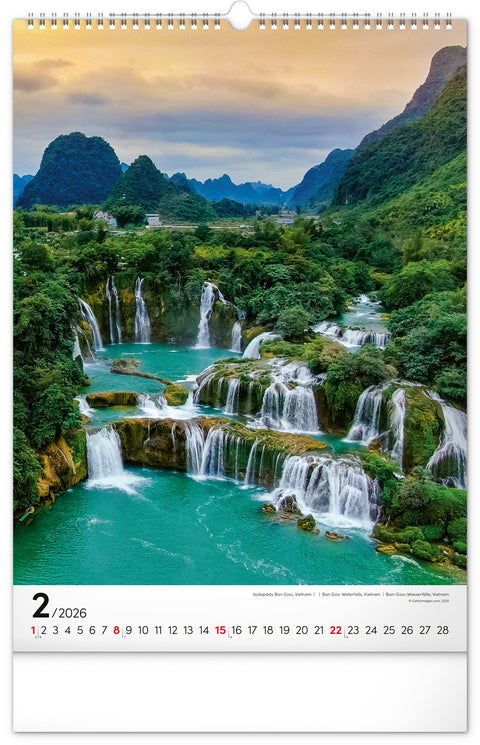 Wandkalender Wasser 2026, 33 x 46 cm