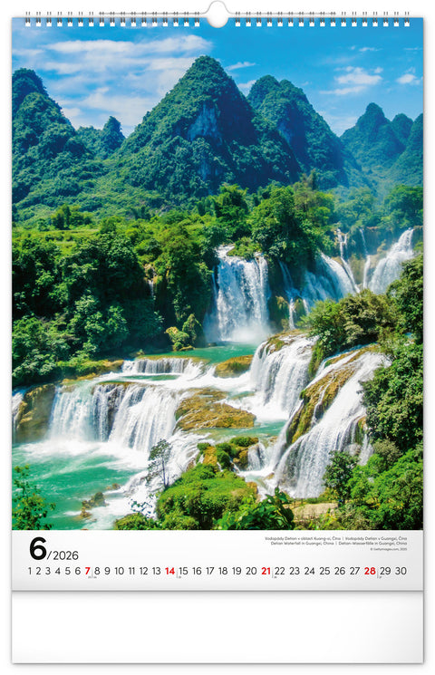 Wandkalender Wasser 2026, 33 x 46 cm