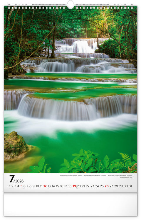 Wandkalender Wasser 2026, 33 x 46 cm