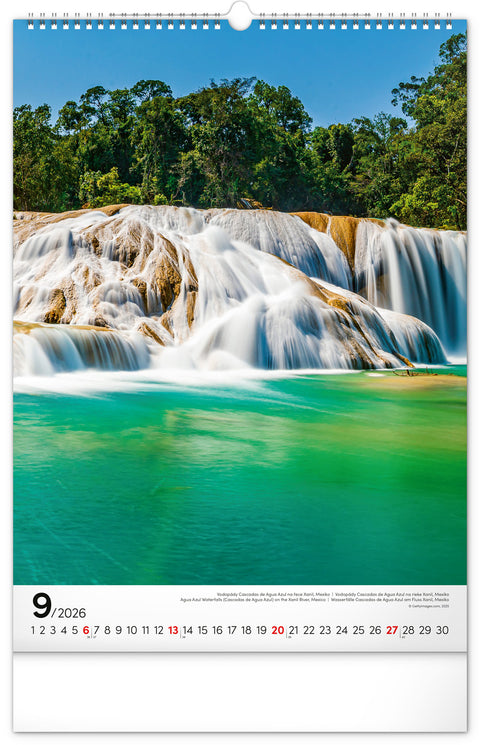 Wandkalender Wasser 2026, 33 x 46 cm