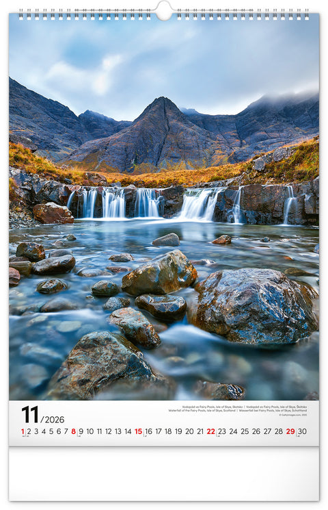 Wandkalender Wasser 2026, 33 x 46 cm