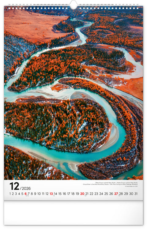 Wandkalender Wasser 2026, 33 x 46 cm