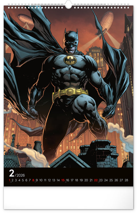 Wandkalender Batman Dark 2026, 33 x 46 cm