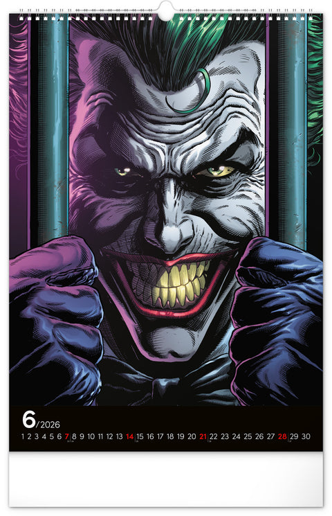 Wandkalender Batman Dark 2026, 33 x 46 cm