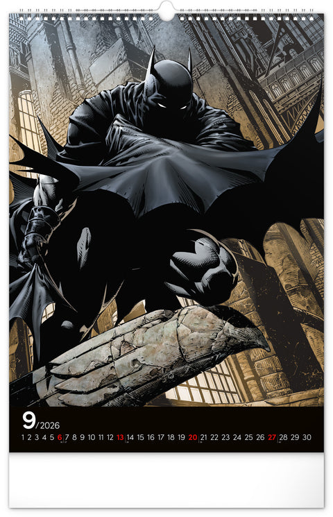 Wandkalender Batman Dark 2026, 33 x 46 cm