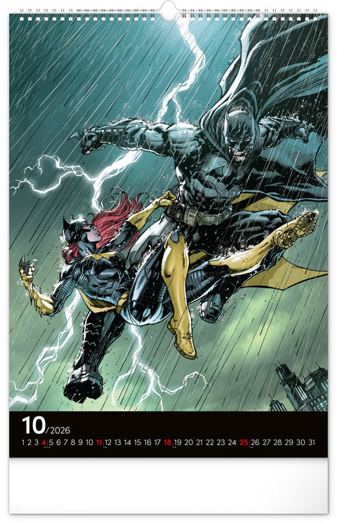 Wandkalender Batman Dark 2026, 33 x 46 cm