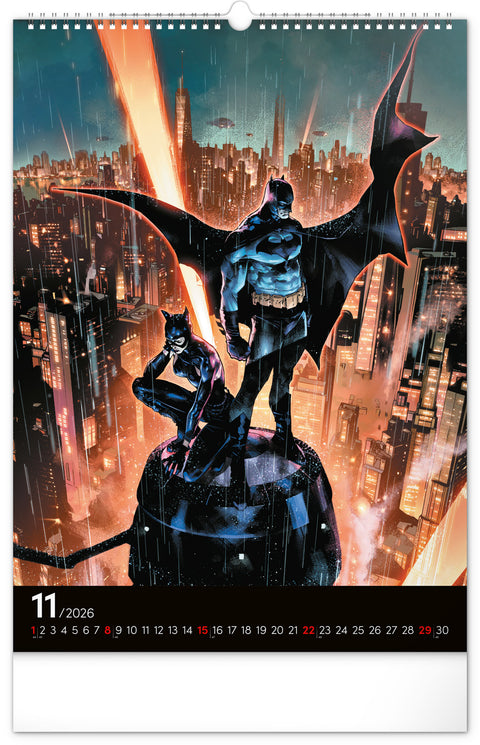 Wandkalender Batman Dark 2026, 33 x 46 cm