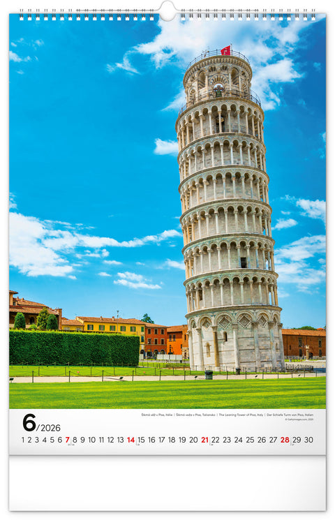 Wandkalender Weltmonumente 2026, 33 x 46 cm