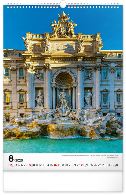 Wandkalender Weltmonumente 2026, 33 x 46 cm