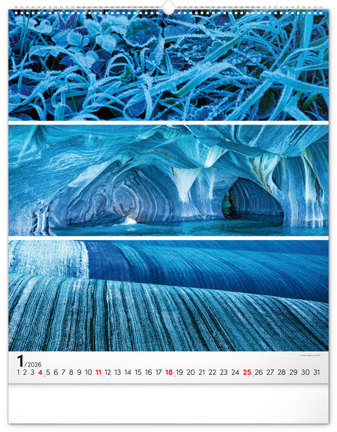 Wandkalender Palette 2026, 48 x 56 cm