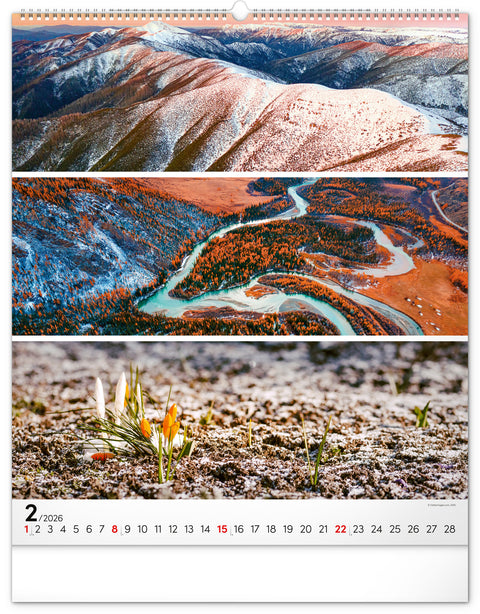 Wandkalender Palette 2026, 48 x 56 cm