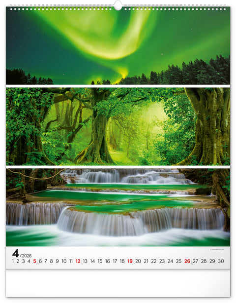 Wandkalender Palette 2026, 48 x 56 cm