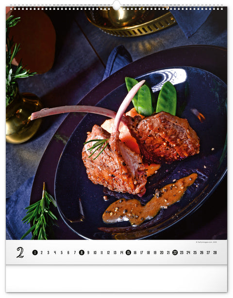 Wandkalender Gourmet 2026, 48 x 56 cm