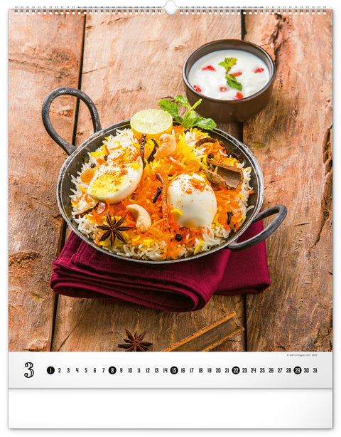 Wandkalender Gourmet 2026, 48 x 56 cm