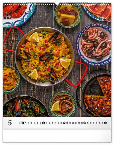 Wandkalender Gourmet 2026, 48 x 56 cm