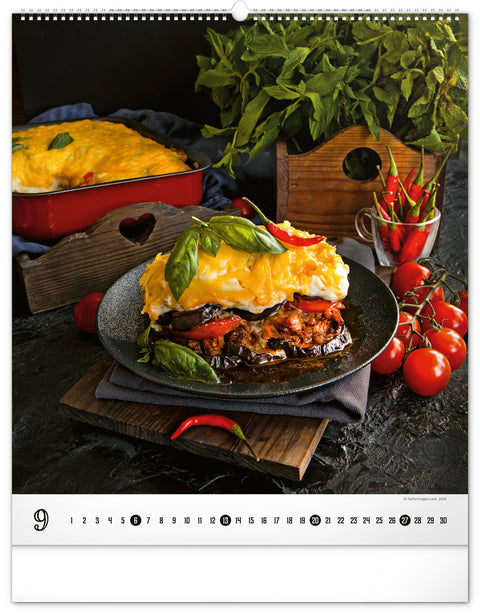 Wandkalender Gourmet 2026, 48 x 56 cm