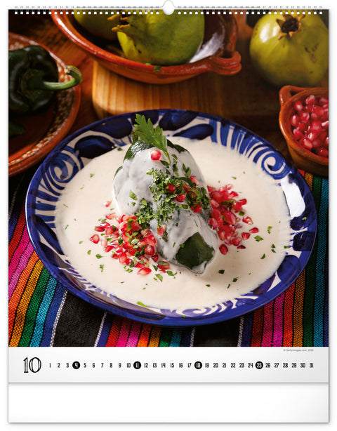 Wandkalender Gourmet 2026, 48 x 56 cm