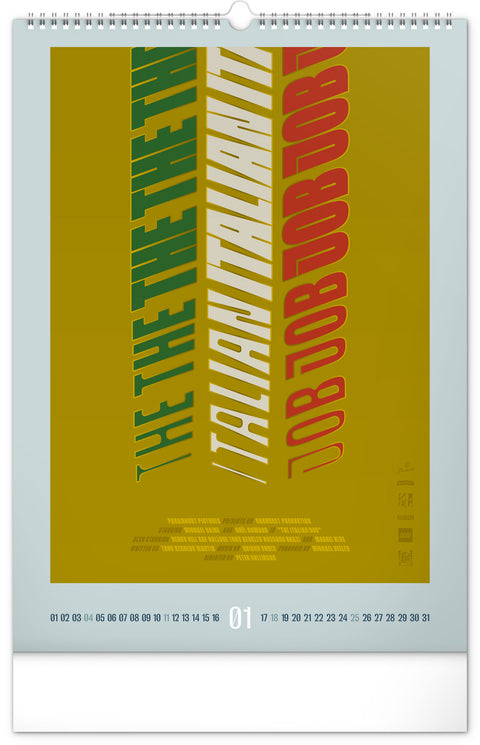 Wandkalender Alternative Movie Posters 2026, 33 x 46 cm