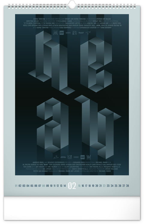 Wandkalender Alternative Movie Posters 2026, 33 x 46 cm