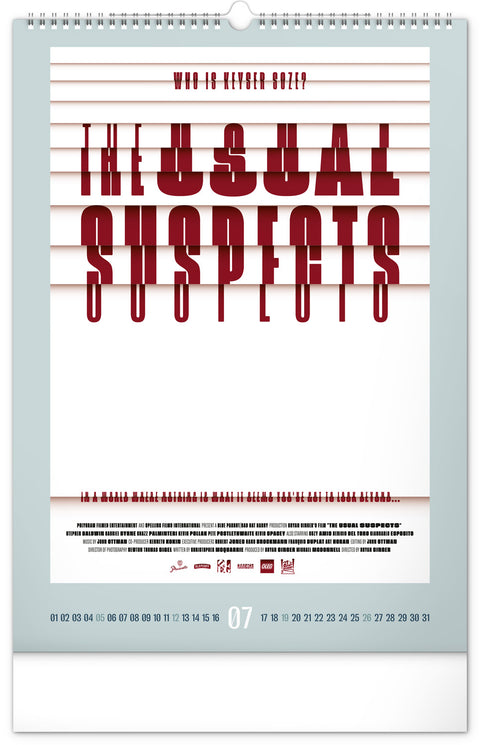 Wandkalender Alternative Movie Posters 2026, 33 x 46 cm