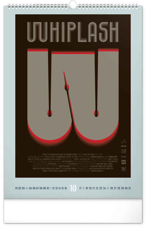 Wandkalender Alternative Movie Posters 2026, 33 x 46 cm