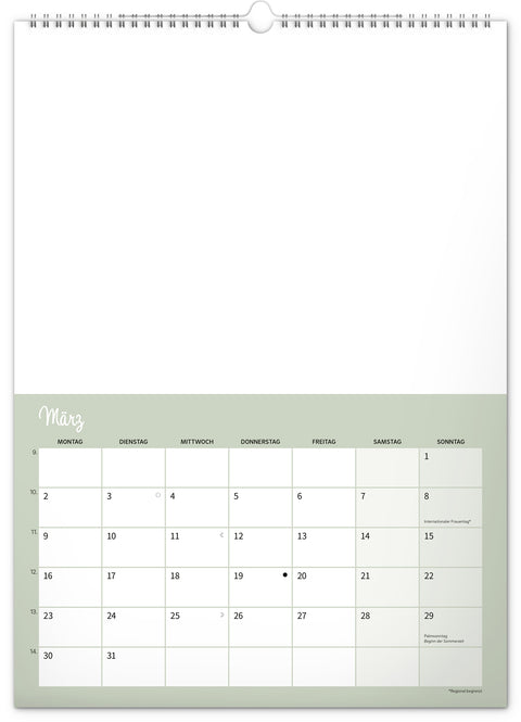 Kreativer Familienplaner 2026, 33 × 46 cm