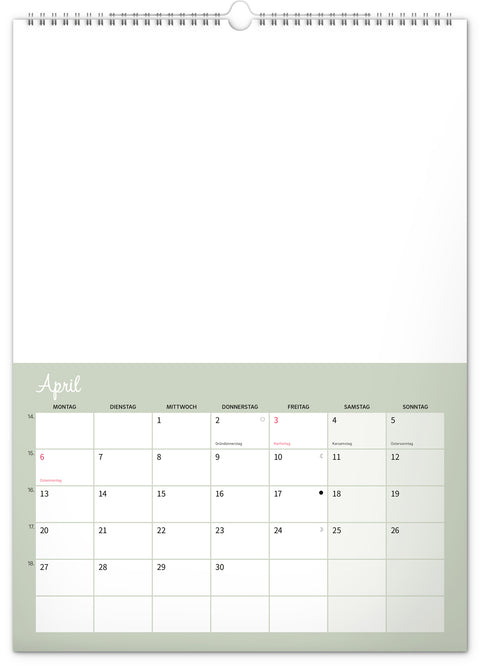 Kreativer Familienplaner 2026, 33 × 46 cm