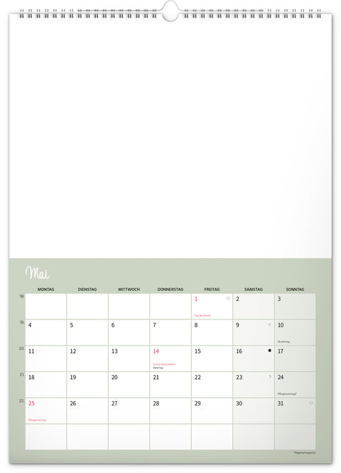 Kreativer Familienplaner 2026, 33 × 46 cm