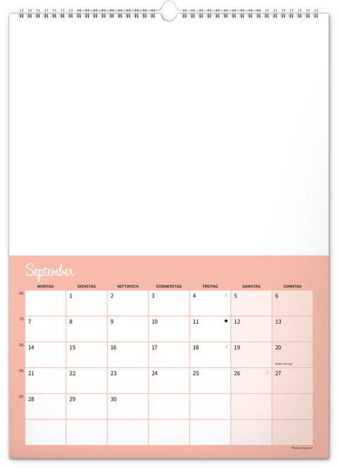 Kreativer Familienplaner 2026, 33 × 46 cm