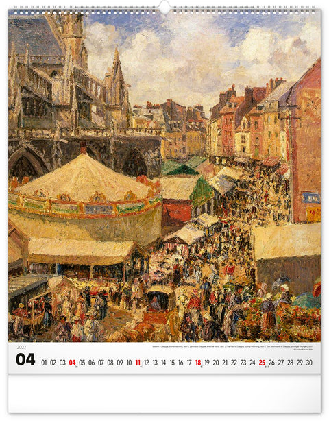 Wandkalender Impressionismus 2027, 48 x 56 cm