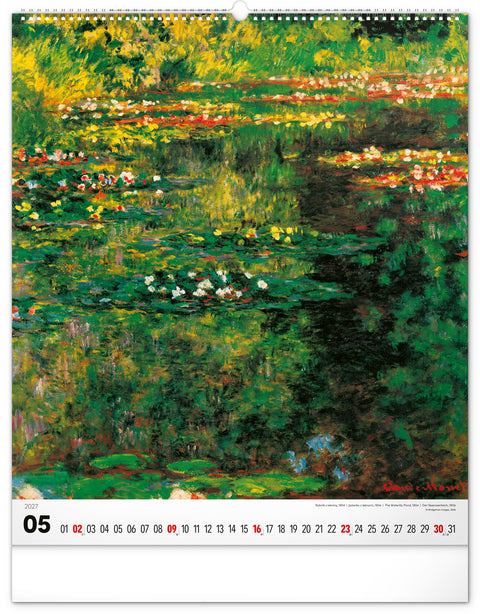 Wandkalender Impressionismus 2027, 48 x 56 cm