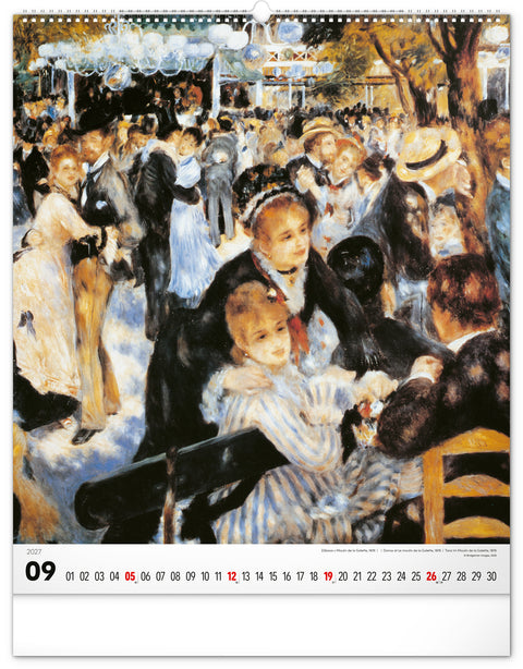 Wandkalender Impressionismus 2027, 48 x 56 cm