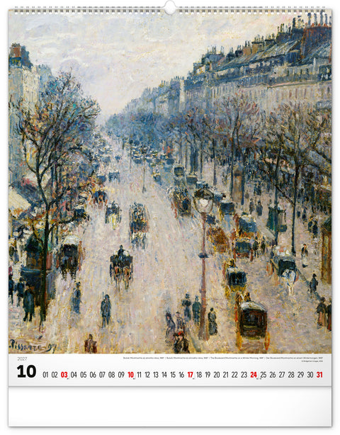 Wandkalender Impressionismus 2027, 48 x 56 cm