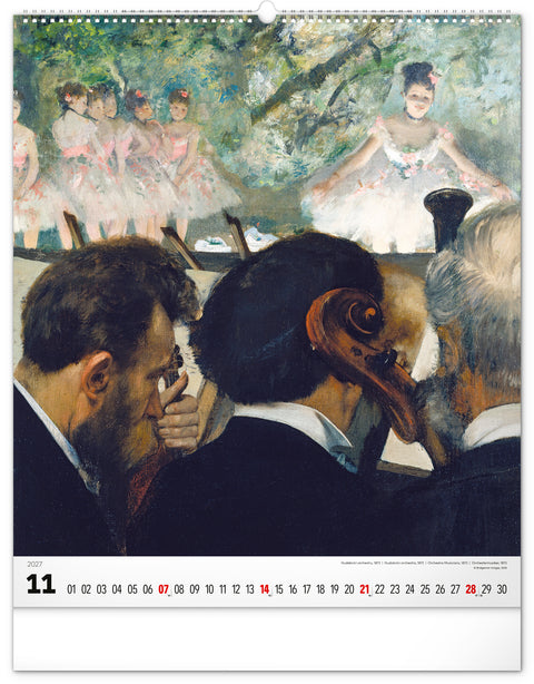 Wandkalender Impressionismus 2027, 48 x 56 cm