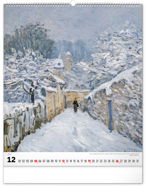 Wandkalender Impressionismus 2027, 48 x 56 cm