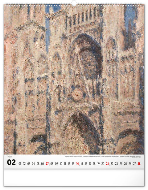 Wandkalender Claude Monet 2027, 48 x 56 cm