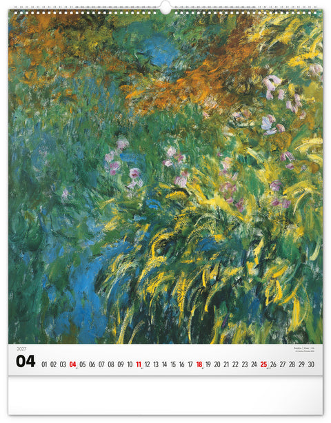 Wandkalender Claude Monet 2027, 48 x 56 cm
